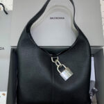 Balenciaga Locker Medium North-South Hobo Bag Black